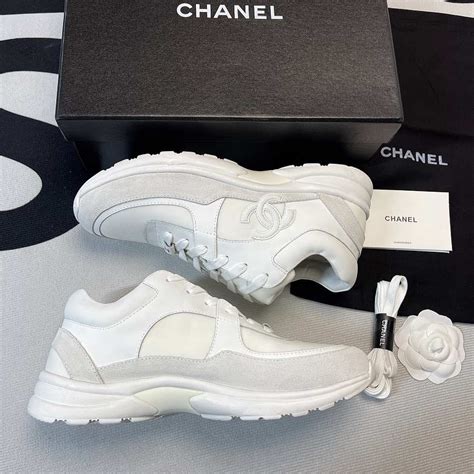 chanel cross trainer sneakers|Chanel low top trainer white.